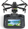 F417PRO Drone with 4K Camera Screen Remote Control,RGB LED Light FPV Drone Quadcopter for Adults Beginners,Headless Mode Altitude Hold Optical Flow Positioning,One Key Start/Land Foldable