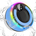 Portable Bluetooth Shower Speaker with Lights, Bluetooth 5.3, Small Wireless Speaker for Outdoor, Blue