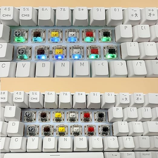 Gateron G Pro 3.0 Red Switches for Mechanical Keyboard,3-Pin 45gf Linear/Pre-Lubed/Pin-Enhanced Switches(90pcs,Red,3-Pin)