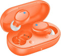 Lanteso True Wireless Bluetooth 5.4 Earbuds, 48H Playtime,Light Weight Headphones in Ear Buds Built in Mic Headset Premium Sound with Deep Bass,Clear Calls Earphones for Sports Workout Orange