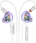 Vibes 202MC USB-C Wired Earbuds - USBC HiFi in Ear Headphones for iPhone 17/16/15 - Noise Isolating Ear Buds w/ Mic - Clear Sound, Deep Bass & Comfort-Fit Earphones - Silver Plated Cord, Carrying Case