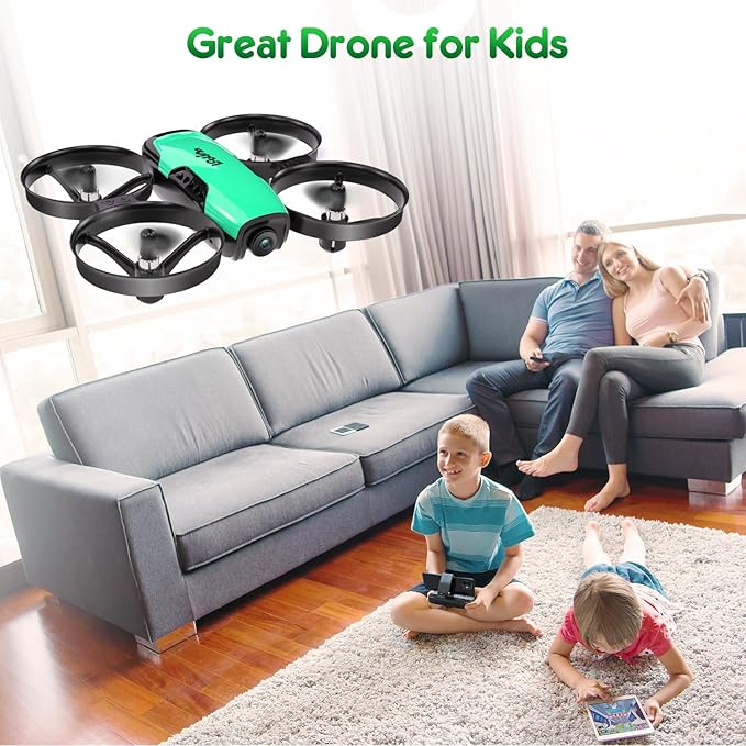 Loolinn | Drone for Kids 8+ Gift with Camera - Mini Drone, Remote Control Quadcopter Drone with 90° Adjustable Camera, Safe for Kids, Photos and Videos, Easy to Fly (Gift for Boys and Girls)