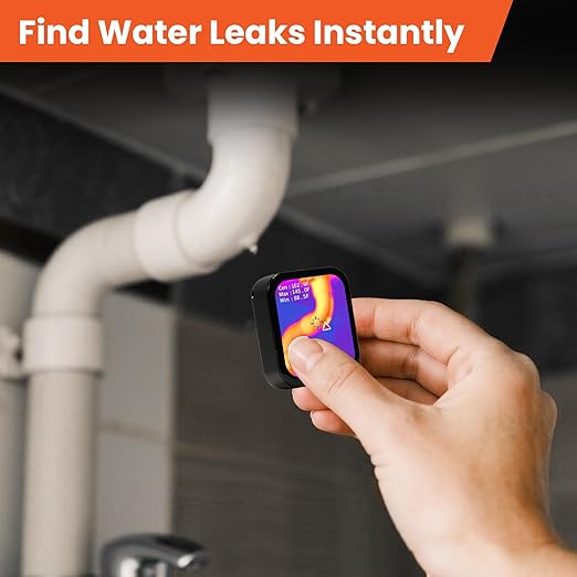Mini Thermal Camera with Touchscreen, No App Required Small Infrared Imager for Home Inspection, 80×60 IR Resolution Infrared Camera for Detect Hidden Camera, Water Leak Detection