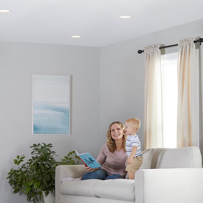 Amazon Basics Smart BR30 LED Light Bulbs, Color Changing, 9W (60W Equivalent), 800LM, Energy Efficient, Voice Control, Works with Alexa Only, 2.4 GHz Wi-Fi, No Hub Required, 8-Pack