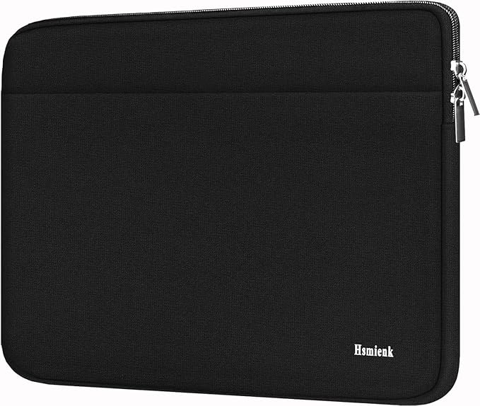 Laptop Sleeve Case 15 inch, Shockproof Protective Computer Cover Bag with Accessory Pocket, Travel Bags Carrying Laptop Sleeve for 15" HP, ASUS, Dell, Lenovo, Acer, Black