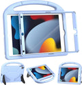 YIHE Kids Case for iPad 9th/8th/7th Generation, iPad Pro 10.5 & Air 3, Shockproof Protective Cover with Handle Stand & Screen Protector for 10.2/10.5 Inch iPads, Light Blue