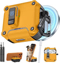 Inesore Compatible with AirPods 4 Generation Case,Secure Lock & Phone Stand Design,Compatible with MagSafe,Automatic Snap Switch Secure Cover for New AirPods 4th (2024)-Yellow
