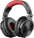 OneOdio Bluetooth Over Ear Headphones, 110 Hrs Wireless/Wired Stereo Sound Foldable Headsets with Deep Bass 50mm Neodymium Drivers for PC/Phone/Tablet - Studio Wireless Pro C, Red