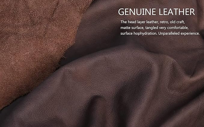 Gexmil Genuine Leather Case for iPad Pro 11 Inch 4/3/2/1st Gen 2022/2021/2020/2018,Smart Folio with Pencil Holder,Protective Shockproof Real Leather Cover,Auto Sleep/Wake,Sanded Brown