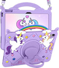 Uppuppy for iPad A16 Case - for iPad 10th Generation Cases Cute Girls Kawaii Cover Girly 3D Cartoon Teen with Rotating Stand & Strap Soft Silicone Tablet Cover for Apple A16 11 Inch/10 gen 10.9 Inch