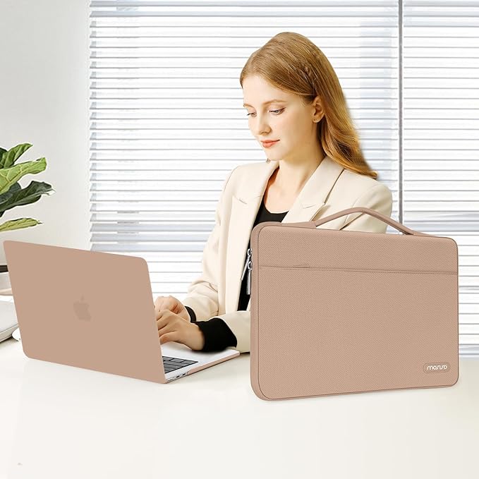 MOSISO Compatible with MacBook Air 13 inch Case M5 2026 M4 2025 M3 M2 2024-2022 A3449 A3240 A3113 A2681,Hard Shell&Sleeve Bag&Keyboard Skin&Webcam Cover&ScreenFilm for MacBook Air 13.6, Bronze Brown