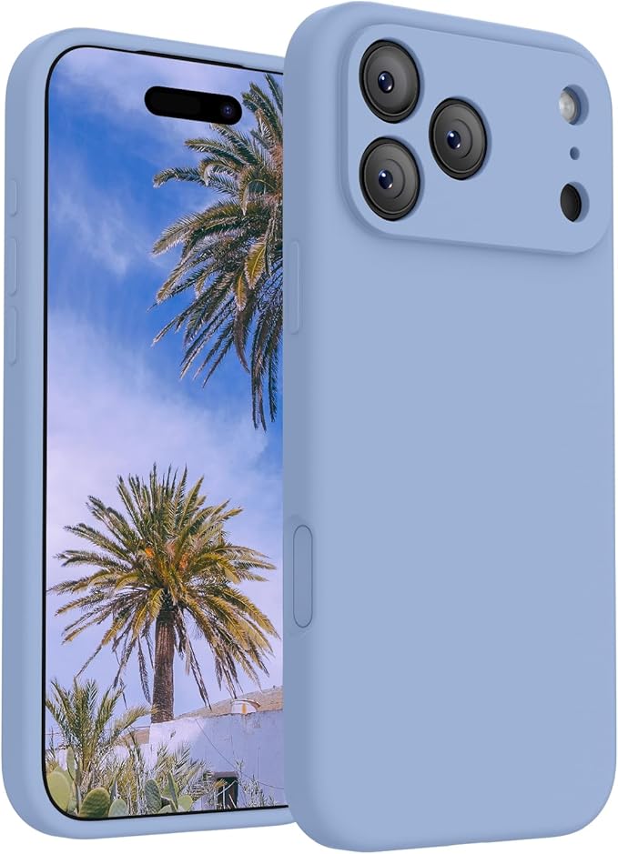FireNova Magnetic for iPhone 17 Pro Max Case, Compatible with MagSafe, [Integrated Silicone Camera Control Button] [Camera Protection] Anti-Scratch Microfiber Lining Phone Case, 6.9", Light Blue