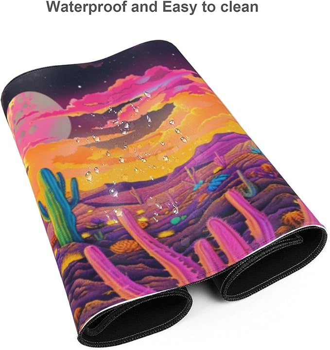 Mouse Pad Gaming - Large Mouse Pad for Desk with Waterproof Surface & Durable Design Desk Mat for Desktop & Office Accessories (Desert Dreamscape)