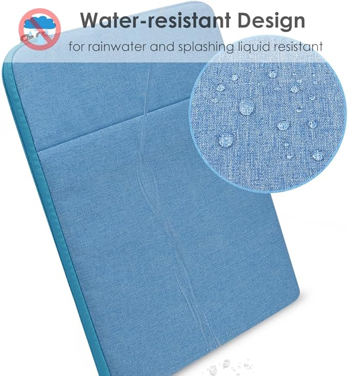 ProElife 12-Inch Laptop Tablet Sleeve Case Canvas Cover for 2023-2014 Surface Pro 4/5 / 6/7 / 7+ / 8/9|Surface Laptop Go 1/2/3 12.4"|MacBook Air/Pro 13'' M1|Galaxy Tab S8+/S7+ Bag (Blue)
