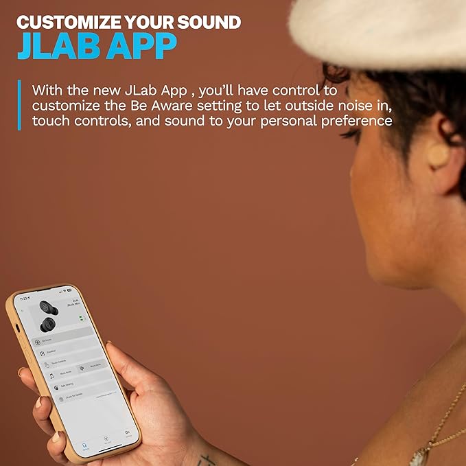 JLab JBuds Mini Tones, True Wireless Earbuds, Bluetooth Multipoint, IP55 Sweat Resistant, Be Aware Audio, Crystal Clear Calls, 3 EQ Settings