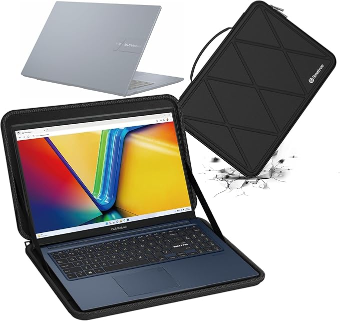 Smatree Hard EVA Protective Sleeve Case Compatible for 15.6 inch ASUS Vivobook Pro 15 OLED K6502 Laptop, Anti-Shock and Waterproof Bag (X8275)