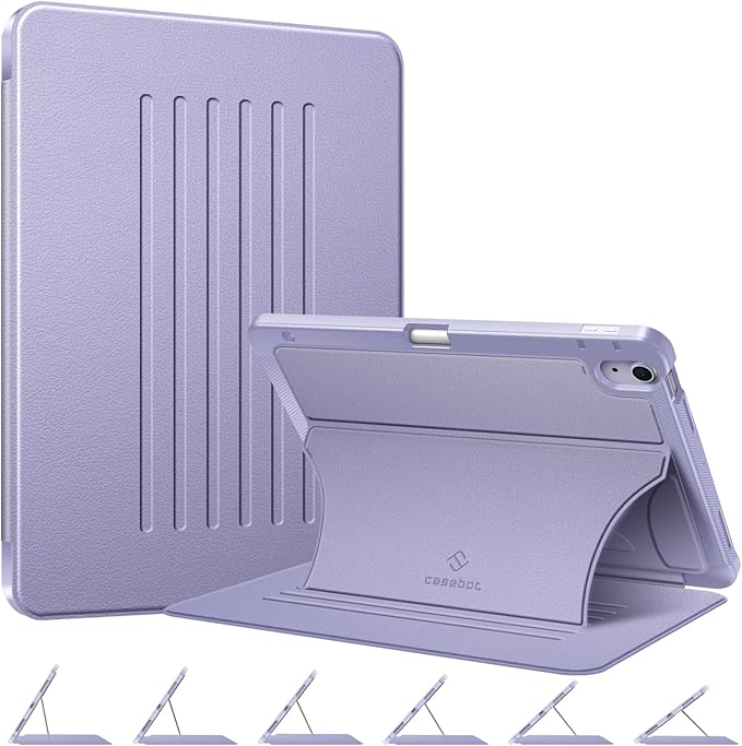 Fintie Magnetic Stand Case for iPad Air 11-inch M4/M3/M2 (2026/2025/2024), iPad Air 5th/4th Generation (2022/2020) 10.9 Inch - Multiple Angles Shockproof TPU Cover with Pencil Holder, Lilac Purple