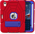 Grifobes Case for iPad mini 7th 2024 (A17 Pro) / Mini 6th Generation 2021 8.3", Heavy Duty Shockproof Cover with Pencil Holder Stand, for i Pad Mini 7/6 Gen 8.3 inch Case (Red+Blue)