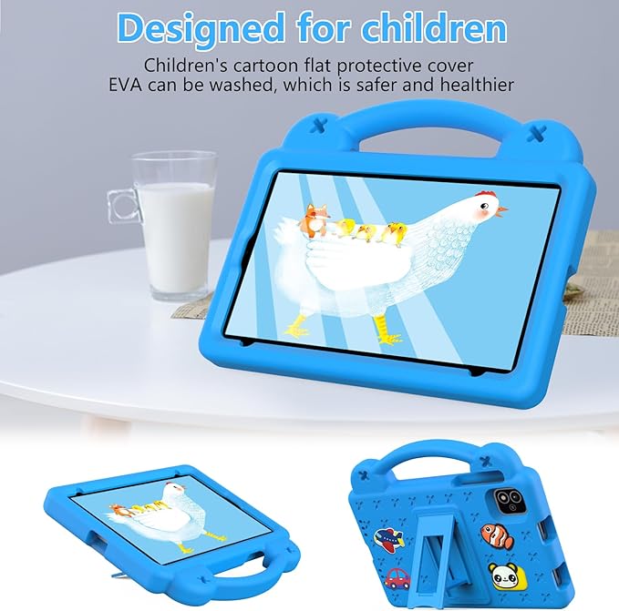 AKABEILA Compatible with Alldocube iplay 60 mini pro 2024 8.4 inch/iplay 60 mini2 2024 8.4 inch Tablet Case, Shockproof Protective Case with Shoulder Strap & Stand Handle Sky Blue