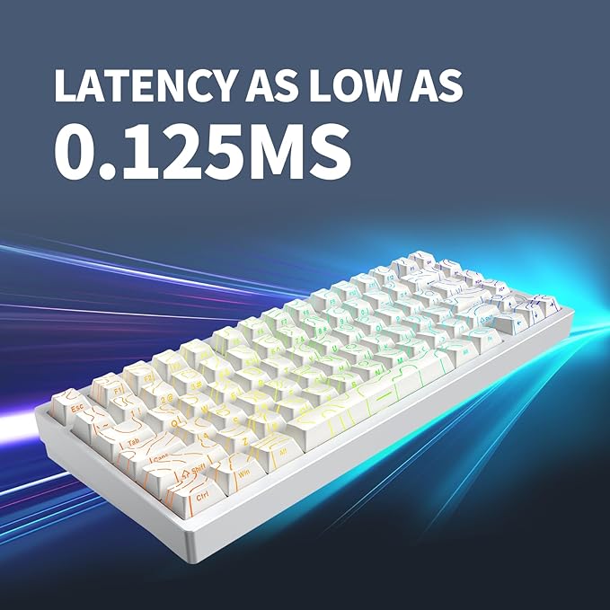 IROK MG75PRO 81 Keys Wired Magnetic Switch Mechanical Keyboard, Hall Effect, 8KHZ/ARGB/CNC Aluminum, Gasket Structure Gaming Keyboard(White)
