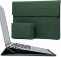 HYZUO 15-16 Inch Laptop Case Bag Sleeve with Stand Feature for MacBook Pro 16 M5/M4/M3/M2/M1 Pro/Max 2026-2019, XPS 15, MacBook Pro 15 2015-2012, Samsung Galaxy Book Flex 15, Midnight Green