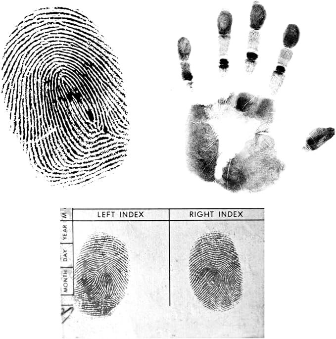Fingerprint Ink Pad Ultra-Black 6.2" – Quick-Dry, Flawless, Non-Toxic Ink for 10,000+ Clear Prints – Large Stamp Pad for Notary, ID Verification, Banks, Schools, Law Enforcement & Legal Forms