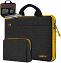 Hseok 13 14 inch Laptop Case Sleeve with Small Case,TSA Computer Handbag Compatible with MacBook Neo/Pro 14 M5/M4/M3/M2/M1,All Models 13.3" MacBook Air/Pro,XPS 13/14,Most 13-14 Notebooks,Black-Yellow