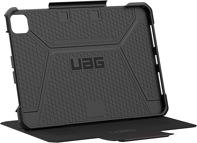 URBAN ARMOR GEAR UAG Designed for iPad Pro 11" Case M5 2025 6th Gen, M4 2024 5th Gen A3357 A3358 A3359 A2836 A837, Adjustable Multi-Angle Stand Folio Cover w/Pencil Holder, Metropolis SE Bordeaux