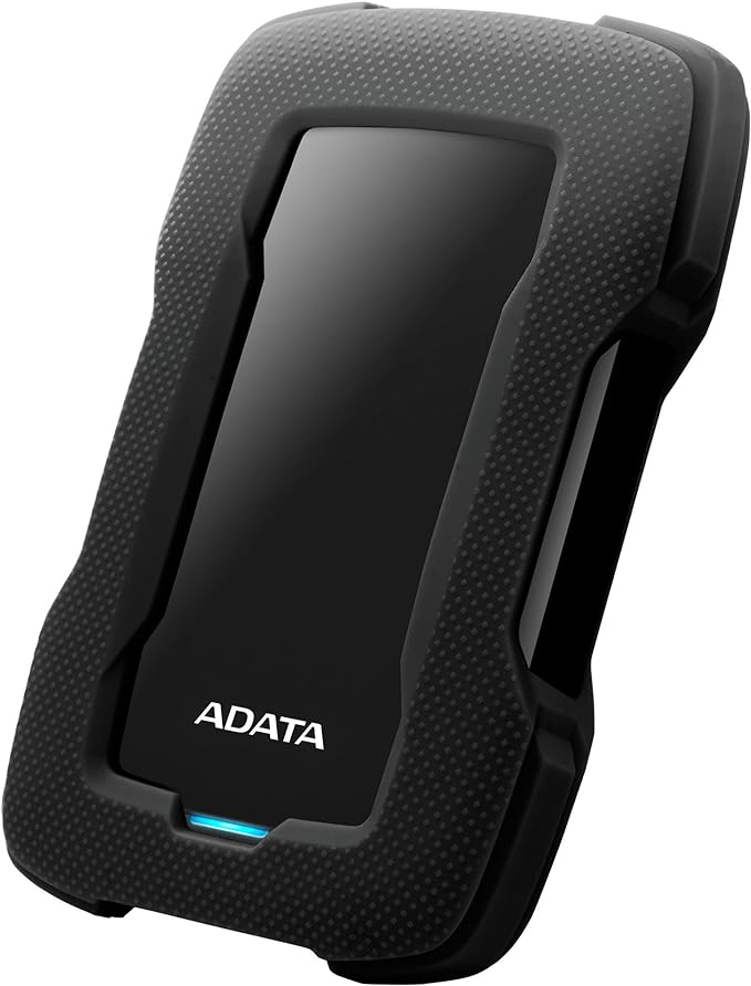 ADATA HD330 4TB USB 3.1 Shock-Resistant Extra Slim External Hard Drive Black (AHD330-4TU31-CBK)