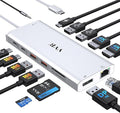 USB C Laptop Docking Station Dual Monitor HDMI for Dell/Lenovo/HP Laptop 14 in 1 USB C Hub Multiport Adapter Dongle Dock USB C to 2 HDMI 4K+DisplayPort+Ethernet+4USB+2USB C+100W PD Charger+SD/TF+Audio