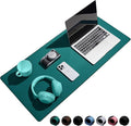 Reniteco Waterproof Large Gaming Mouse Pad with Durable Stitched Edges, Non-Slip Rubber Base, Grainy Jacquard Mouse Mat Desk Pad for Home Office Gaming, 31.5''x11.8''x0.12'', Matte Green