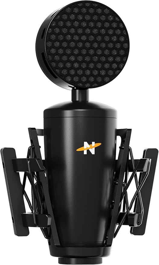 Neat King Bee II - Cardioid Large Diaphragm True Condenser Microphone Includes Shock Mount and Pop Filter, for Vocal Recording, Podcasting, and Streaming, XLR Output - Black