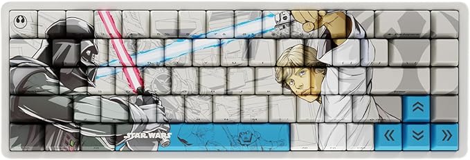 Team Liquid Star Wars Skywalker PBT Dye Sub Keycaps for Mechanical Gaming Keyboards, Cherry MX Switches, Custom Side Print, ANSI ISO Support, US Layout