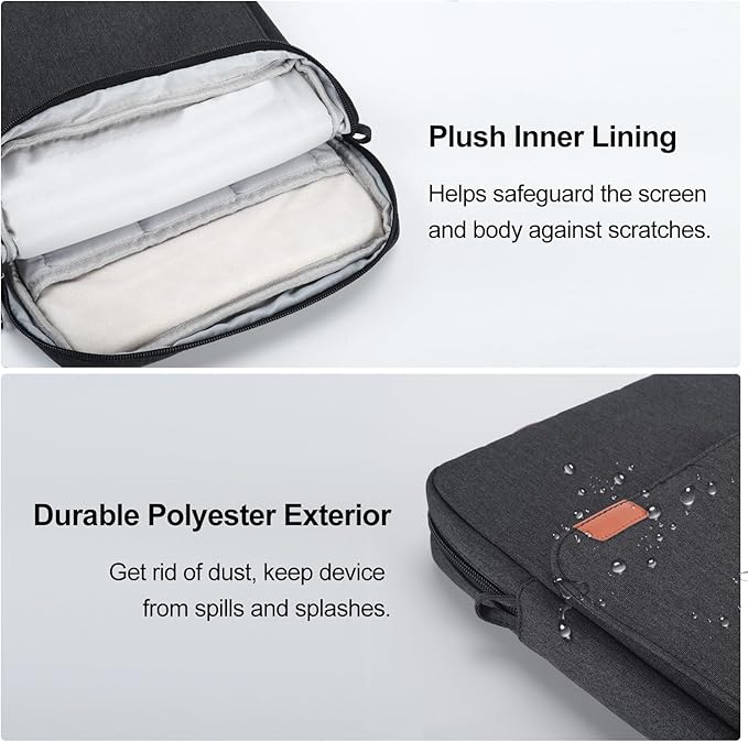 12.9-14 Inch Tablet Sleeve Case for 14.6" Samsung Galaxy Tab S11 S10 S9 S8 Ultra, iPad Pro 13" 12.9"/Air M2 M3 M4,MacBook Air 13"/MacBook Pro 14" M5 M4 M3 Shoulder Bag,Surface Pro 11 Carrying Bag-Grey