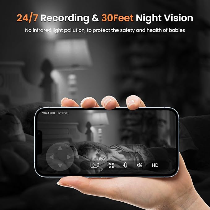 AMOROM Pet Camera 360° Home Security Cameras (3 Pack)