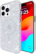 Case-Mate iPhone 15 Pro Max Case for Women - Compatible with MagSafe - 12ft Drop Protection - 6.7" Stylish Magnetic Case for iPhone 15 Pro Max - Shockproof, Anti-Scratch Phone Cover - Twinkle Disco