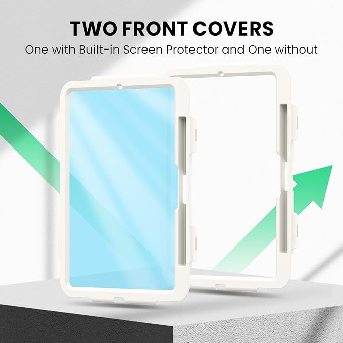 SEYMAC for iPad Pro 11 Inch Case M5 2025 / M4 2024, Heavy Duty Shockproof Protective Case with Screen Protector, 360° Rotating Stand, Hand/Shoulder Strap and Pen Holder, Colorful Blue