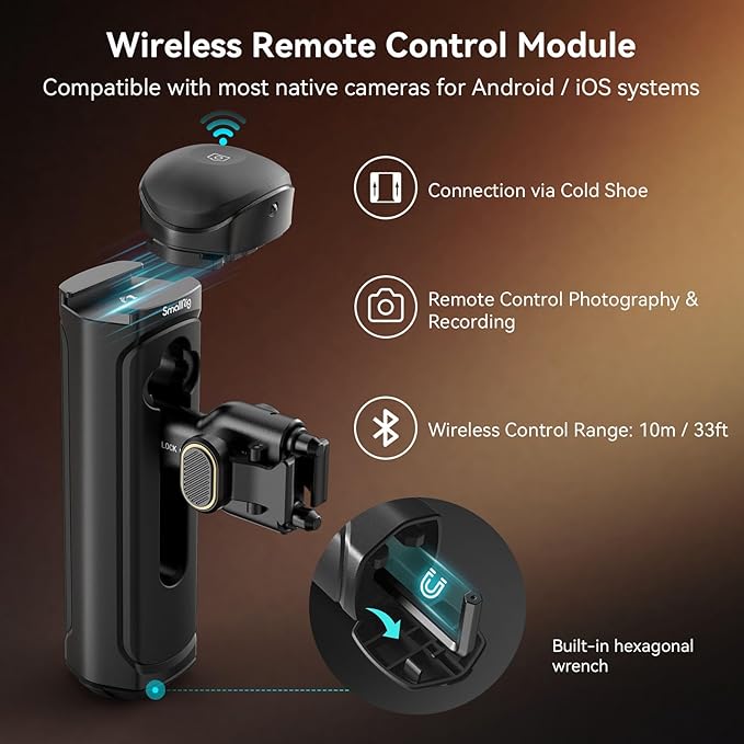 SmallRig Universal Quick Release Phone Cage Kit Basic, Aluminum Smartphone Video Rig Kit with Wireless Control Dual Handles and Phone Clip, for MagSafe, for iPhone 17 16 15 for Samsung for Pixel