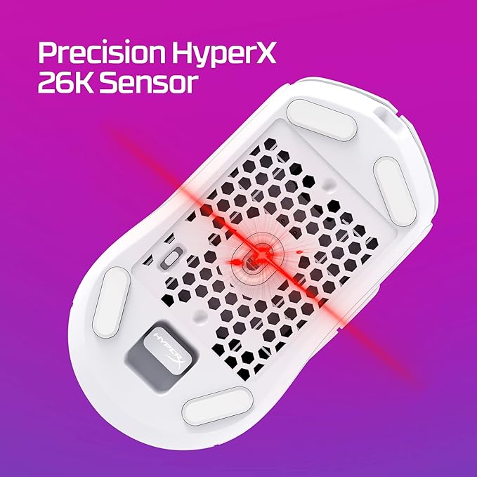 HyperX Pulsefire Haste 2 – Wireless Gaming Mouse- Ultra Lightweight, 61g, 100 Hour Battery Life, Dual Wireless Connectivity, Precision Sensor - Black