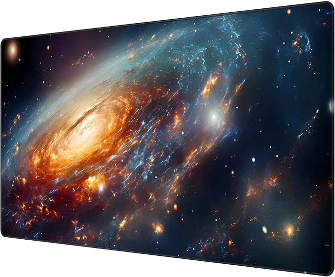 Extended Speed Gaming Mouse Pad Large Size 35.4 X 15.7 X 0.12inches Desk Mat Mousepad with Personalized Design Office Users - Constellation