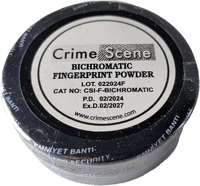 Crime Scene Basic Latent Fingerprint Kit, Bichromatic Grey Powder