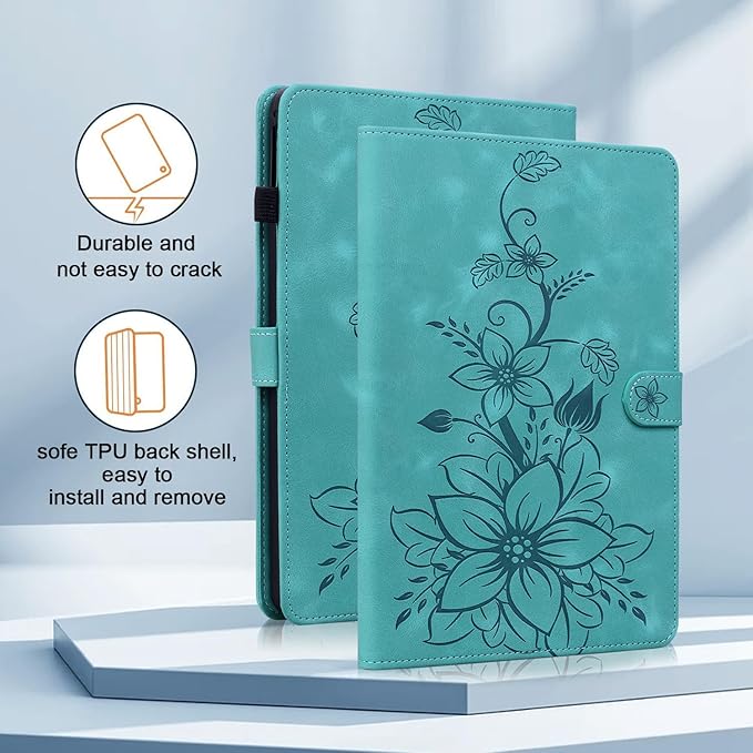 Case for iPad Air 3rd Generation 2019 / iPad Pro 10.5 Inch 2017, Auto Wake/Sleep Supports Pencil Holder Magnetic Clasp Stand Cover, Green