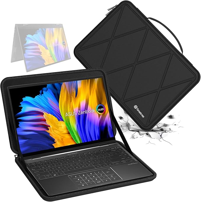 Smatree Hard EVA Protective Sleeve Case Compatible for 14 inch ASUS Zenbook 14 Flip OLED UP3404,ASUS TUF Gaming A14 (2026) FA401EA/FA401GM, Anti-Shock and Waterproof Notebook Bag (X8244)