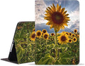 WEUIUJKILO Case for iPad (A16) 11th Generation 11 Inch 2025, iPad 10th Generation 10.9 Inch 2022, Slim PU Leather Folding Stand Smart Cover with Auto Sleep/Wake, Sunflowers