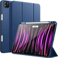 JETech Case for iPad Pro 11 Inch 2022/2021/2020 Model (4th/3rd/2nd Generation), with Pencil Holder, Support 2nd Pencil Charging, Slim Tablet Cover with Soft TPU Back, Auto Wake/Sleep (Navy)