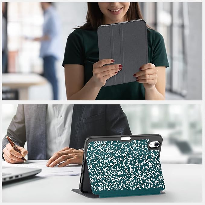 Supveco Case for iPad mini 7 (A17 Pro) 2024/iPad Mini 6 2021 8.3 Inch with Pencil Holder-[Auto Wake/Sleep],Slim Protective Case with Soft TPU Back Cover for iPad mini 7th/6th Generation(Teal)