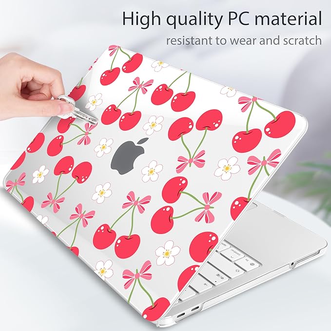 Tuiklol for 2026 MacBook Neo 13 Inch A18 Pro Chip Case, (Model A3404) Anti-Scratch Anti-Drop Slim Hard PC Shell Case with Shockproof Protective MacBook Neo Laptop Cover,Cherry