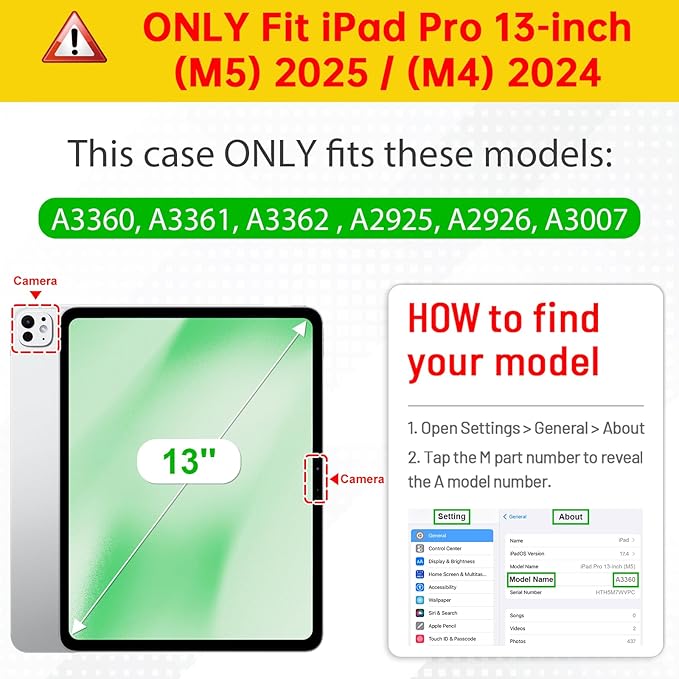 Fintie Magnetic Stand Case for iPad Pro 13-inch (M5) 2025 / (M4) 2024 - Multiple Angles Shockproof Rugged Soft TPU Cover with Pencil Holder, Auto Sleep/Wake, Purple