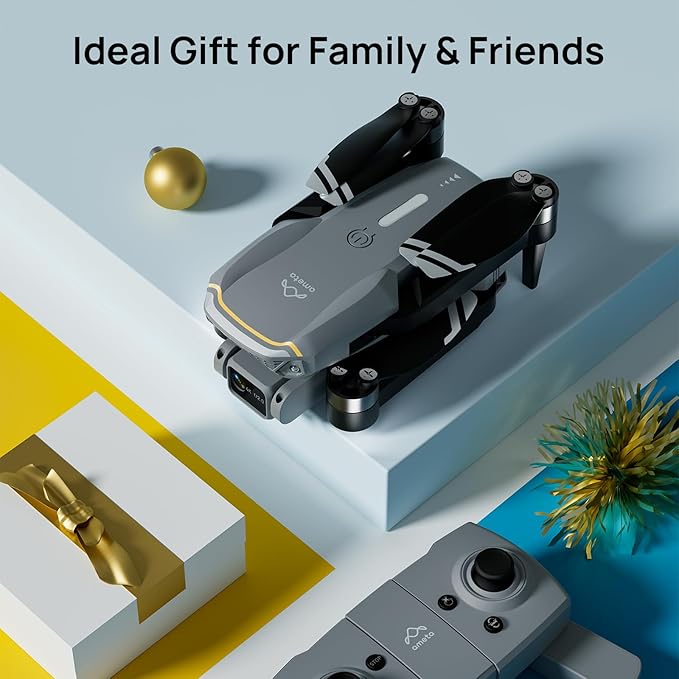 Ameta Drones with Camera for Adults 4k UHD, S20 Lite Brushless Motor FPV Foldable RC Drones for Adults Kids Beginners with 54 Mins Long Flight, Altitude Hold, Headless Mode, Circle Fly, 360° Flips