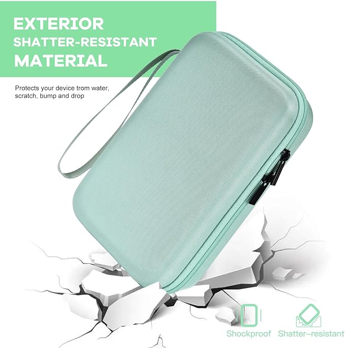 Hard Travel Electronic Organizer Case for MacBook Power Adapter Chargers Cables Power Bank Apple Magic Mouse Apple Pencil USB Flash Disk SD Card Hard Drive Shockproof Accessories Carrying Bag, Green